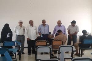 نائب رئيس جامعة أبين لشؤون الطلاب يتفقد سير الامتحانات بكليتي الحاسوب والادارة والاقتصاد