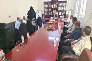 رئيس جامعة أبين يستقبل لجنة التصنيف التابعة لوزارة التعليم العالي